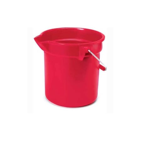 Rubbermaid Commercial Rubbermaid  Brute 14 Qt. Plastic Round Utility Bucket 12 Dia x 11-1/4H, Red - RCP2614RED, PK6 FG261400 RED